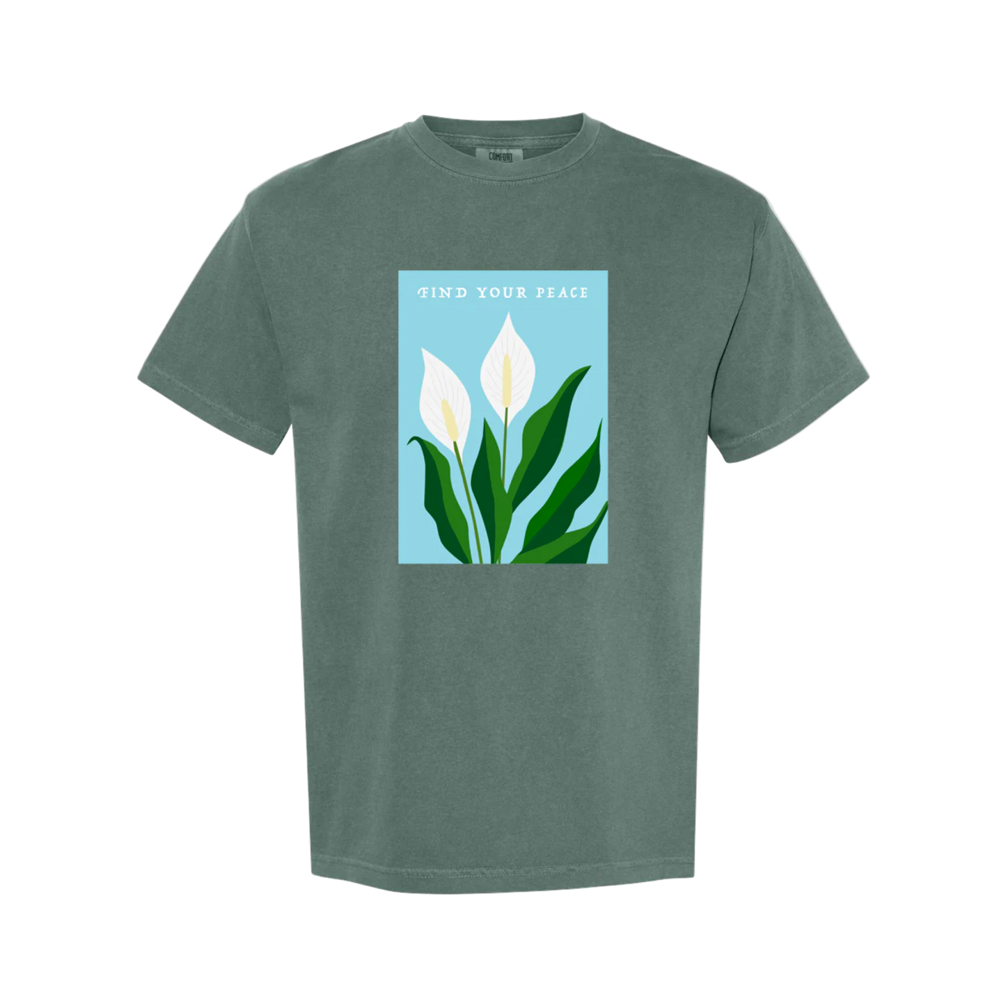 "Find Your Peace" Peace Lily T-Shirt