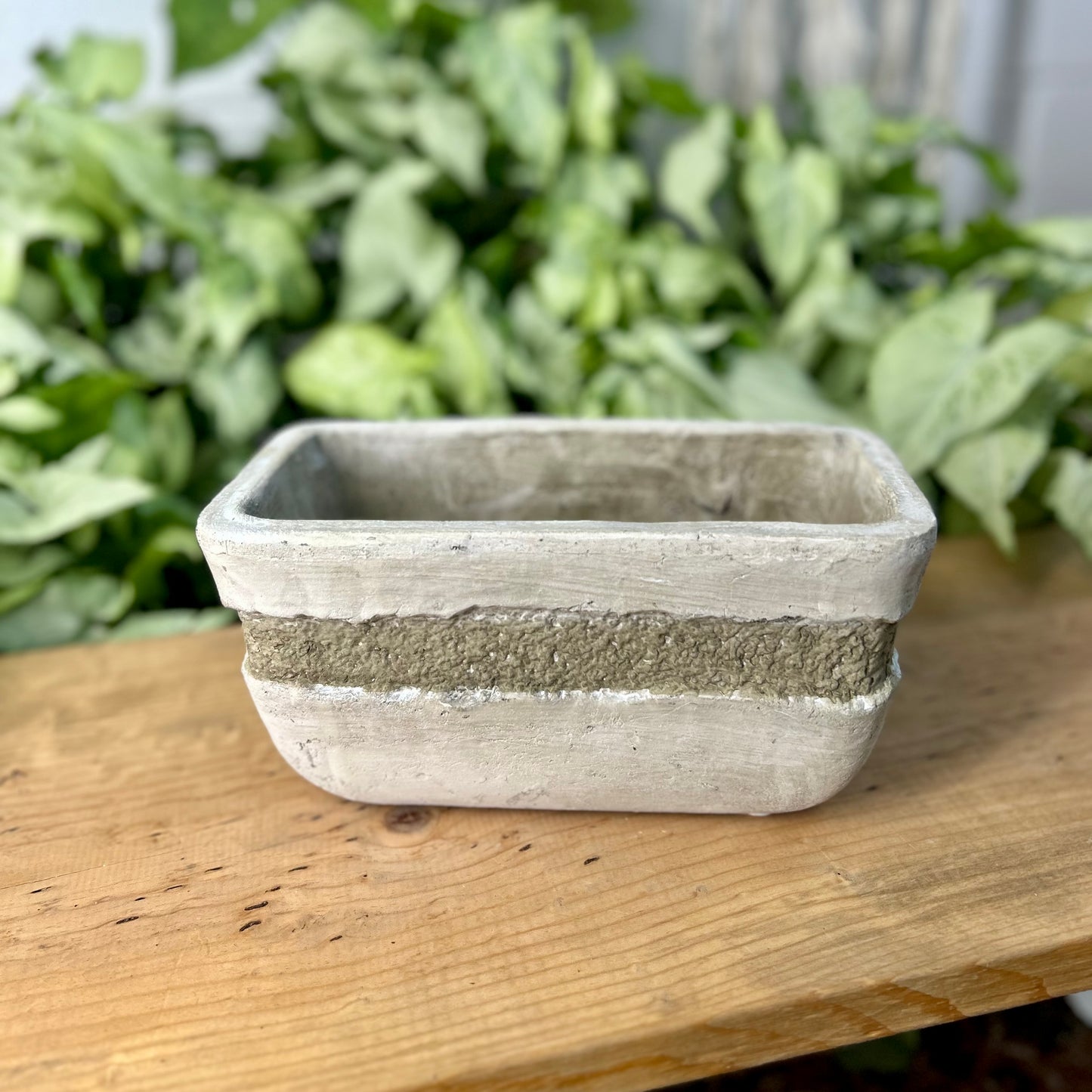 Distressed Fiberstone Pots