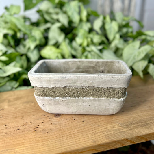 Distressed Fiberstone Pots