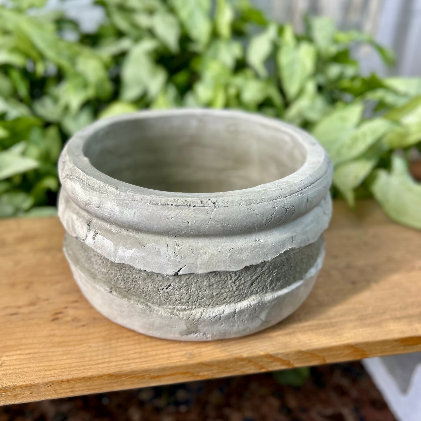 Distressed Fiberstone Pots