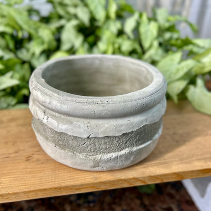 Distressed Fiberstone Pots