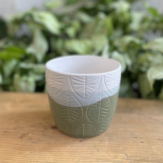 Tri-Color Leaf Pot