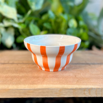 Striped Bowl Pot