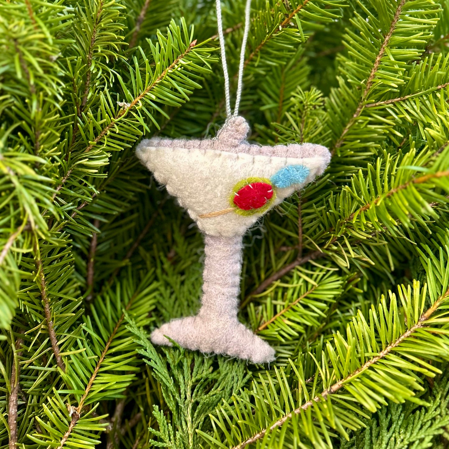 Dirty Martini Felted Ornament