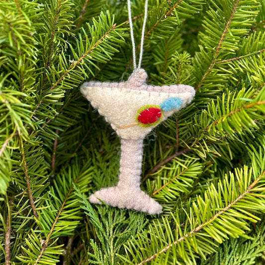 Dirty Martini Felted Ornament
