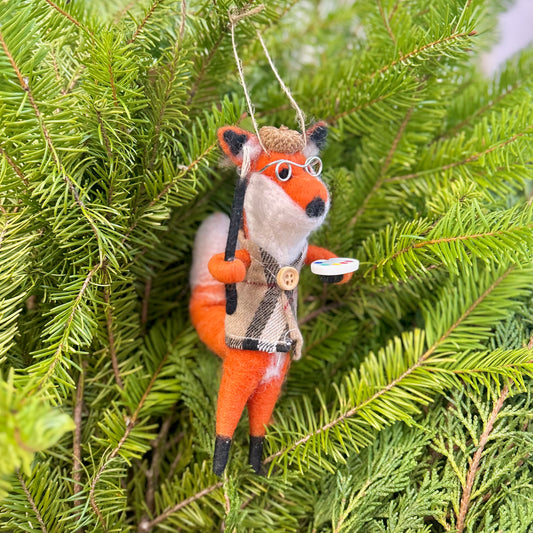 Fox Felted Ornament - Artist