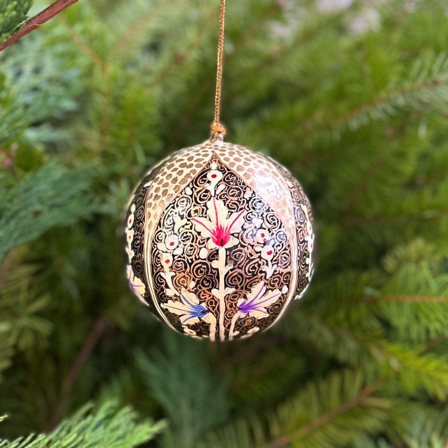 Handmade Paper Mâché Ornament - Ottoman Style