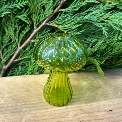 Lime Green Mushroom Prop Glass