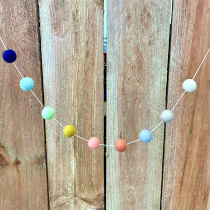 Felt Pom Pom Garland