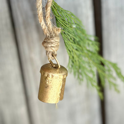 Rustic Metal Bell Ornaments