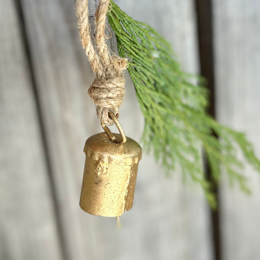 Rustic Metal Bell Ornaments