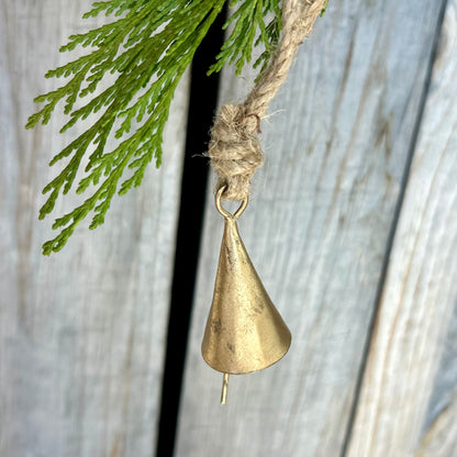 Rustic Metal Bell Ornaments