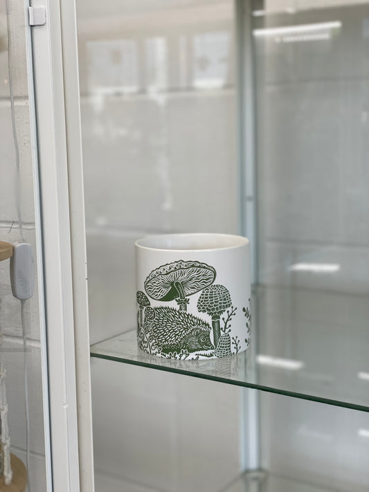 Hedgehog Mushroom Pot