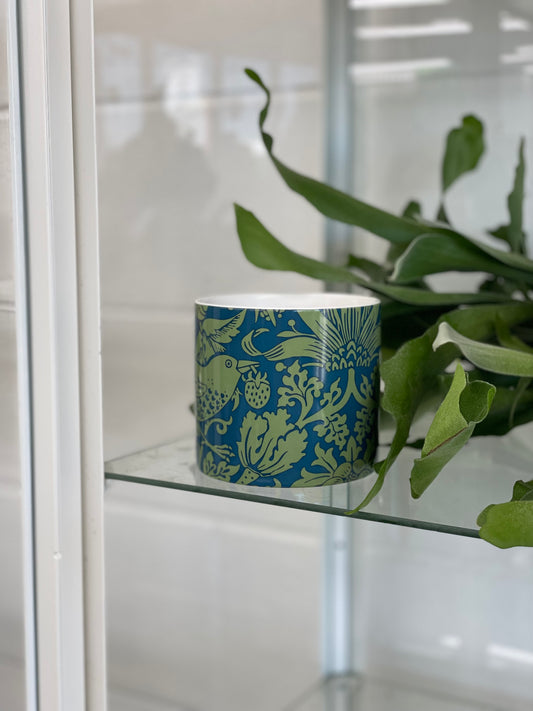 Bird with Strawberry Pot