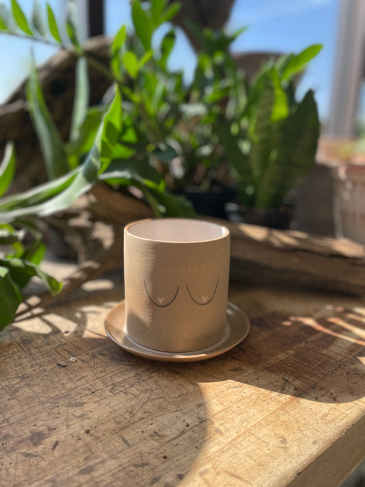 Boobie Pot w/ Saucer