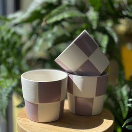 Checker Board pot
